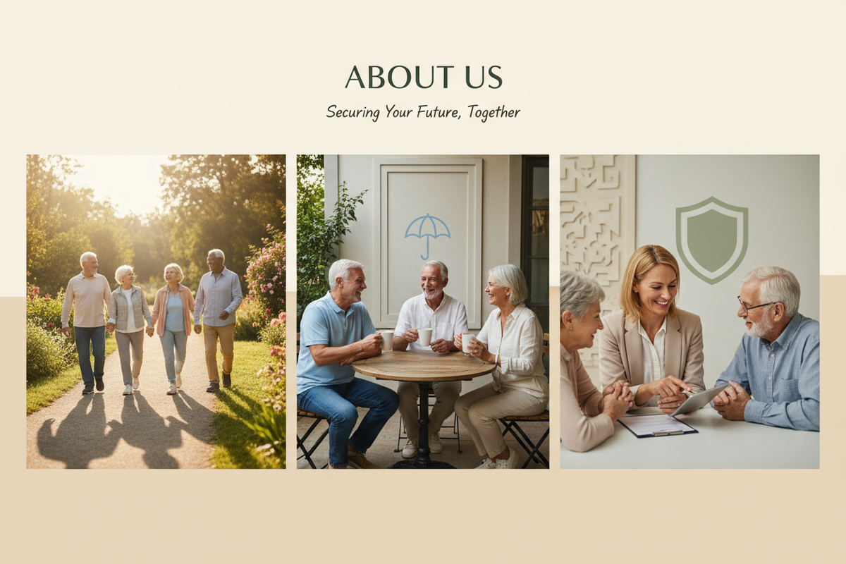 Selection of insurance services for pensioners about us section