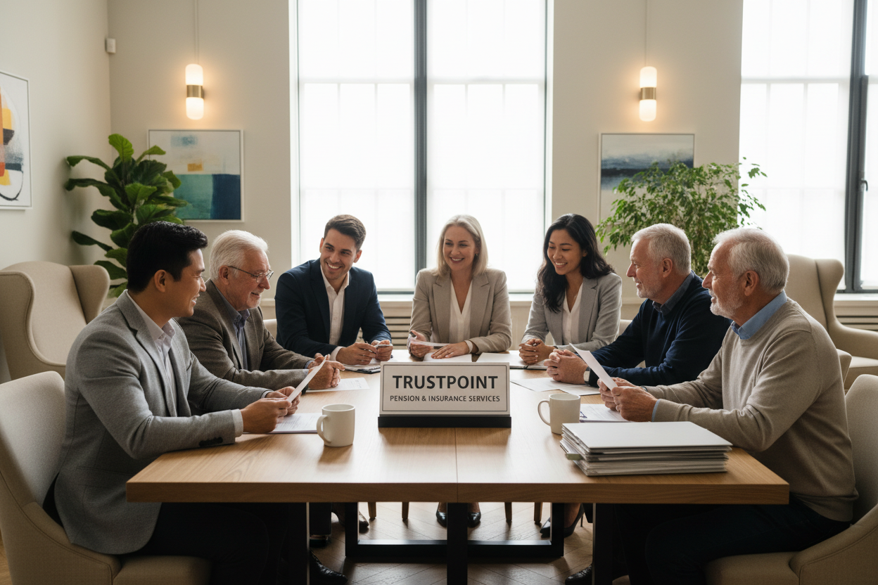 "Selection of insurance services for pensioners" team section phooto